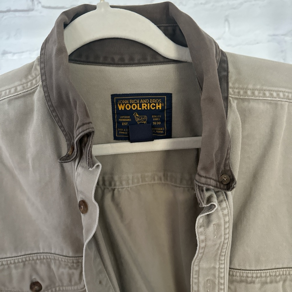 WOOLRICH Tan Shirt Jacket